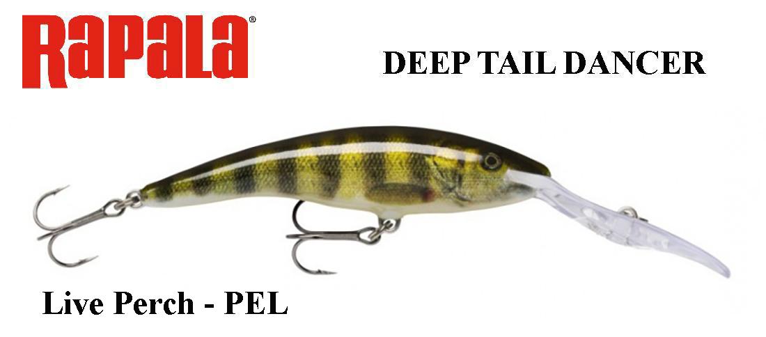 Vobleris Rapala Deep Tail Dancer PEL Live Perch 9 cm
