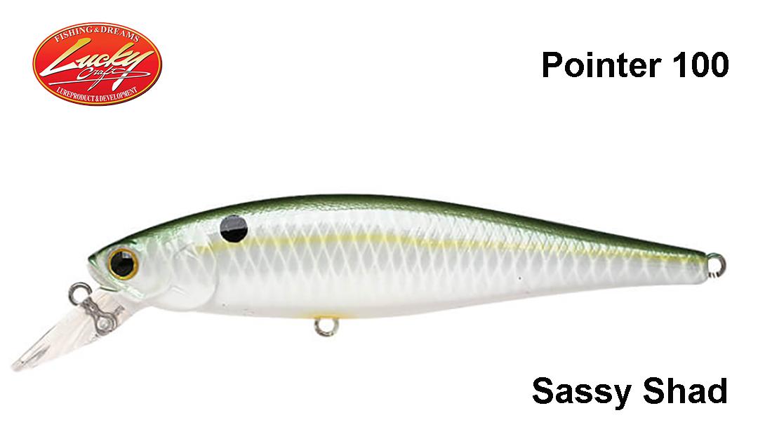 Vobleris Lucky Craft Pointer 100 SP Suspending Jerkbait Sassy Shad 10 cm