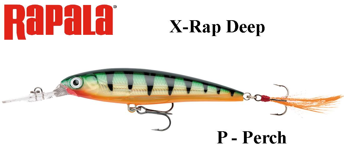 Vobleris Rapala X-Rap Deep P - Perch 8 cm