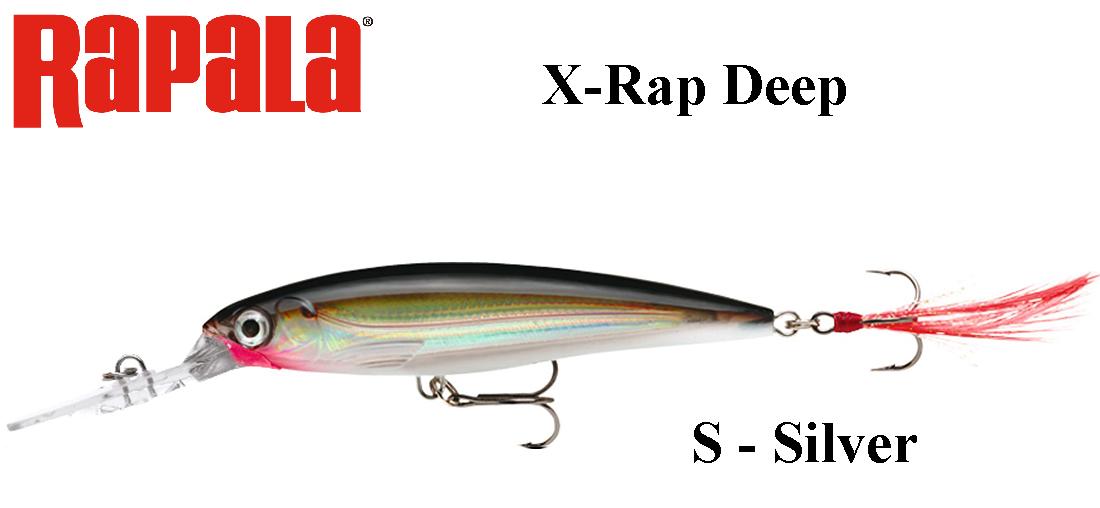 Vobleris Rapala X-Rap Deep S - Silver 8 cm