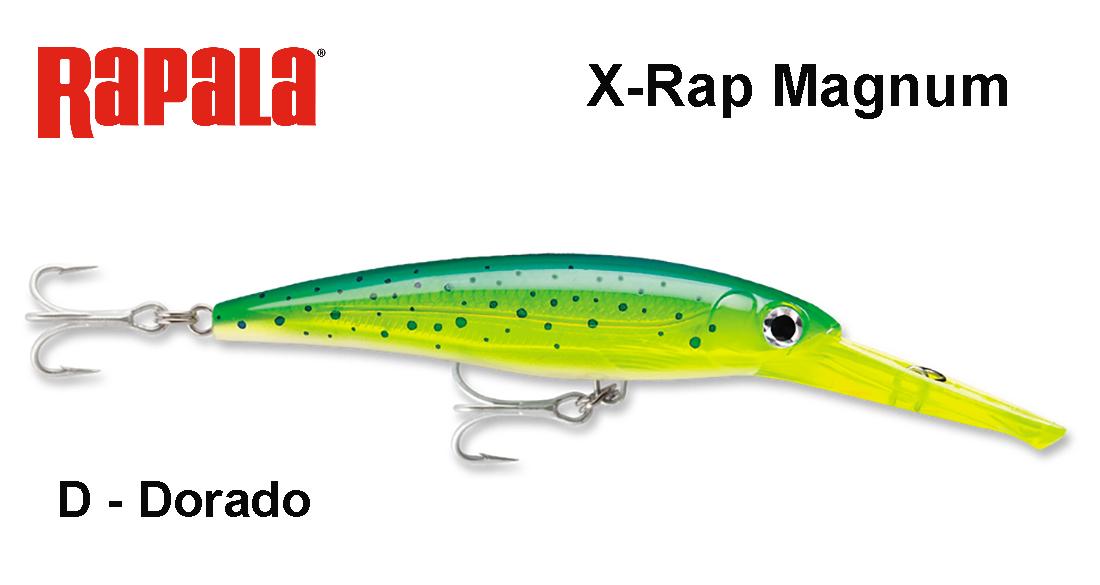Vobleris Rapala X-Rap Magnum XRMAG Dorado 12 cm