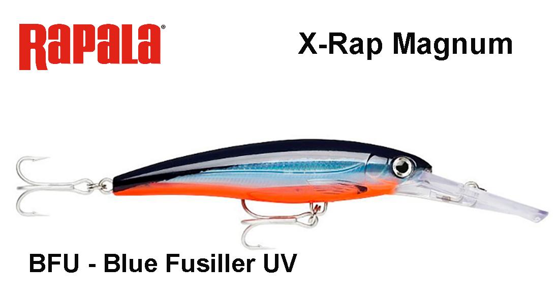 Vobleris Rapala X-Rap Magnum XRMAG Blue Fusiller UV 11 cm
