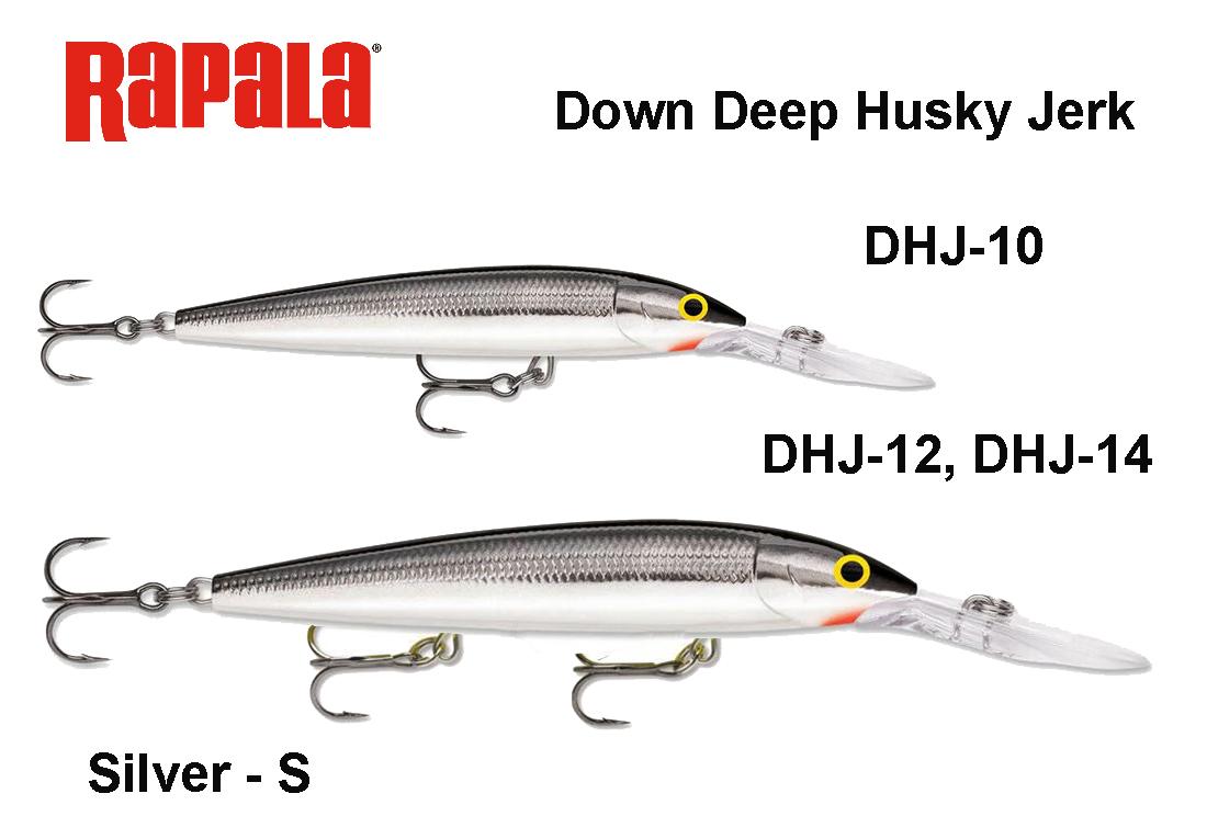 Vobleris Rapala Down Deep Husky Jerk Silver S 12 cm