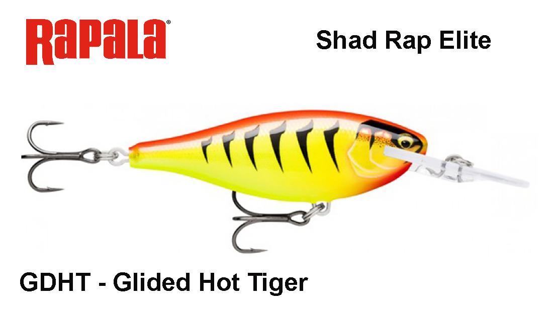 Vobleris Rapala Shad Rap Elite GDHT Glided Hot Tiger 5.5 cm