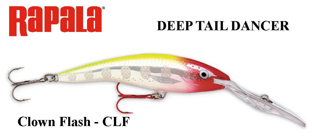 Vobleris Rapala Deep Tail Dancer CLF Clown Flash 11 cm