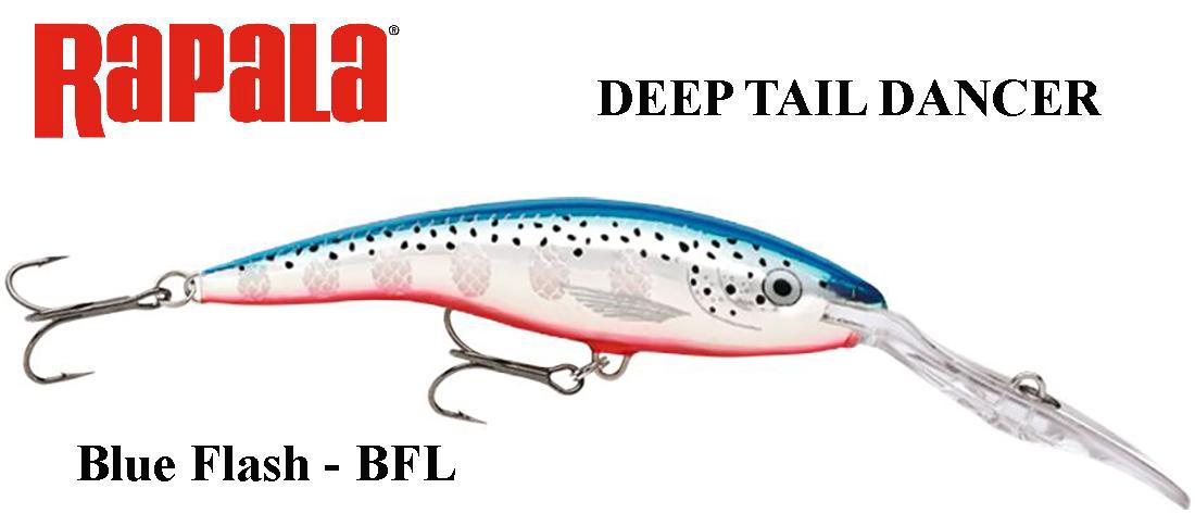 Vobleris Rapala Deep Tail Dancer BFL Blue Flash 9 cm