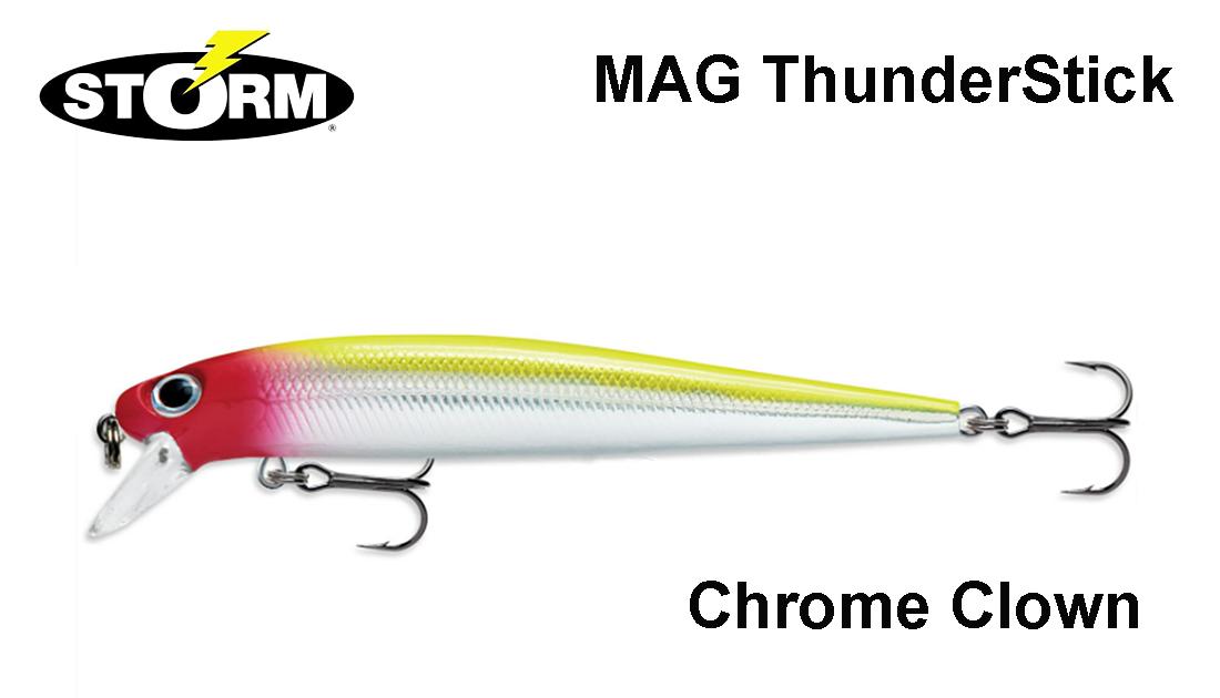 Vobleris Storm ThunderStick MadFlash 13 cm 25 g Chrome Clown 13 cm