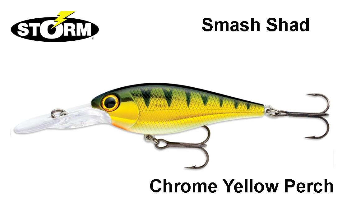 Vobleris Storm Smash Shad 7cm 11g Chrome Yellow Perch 7 cm