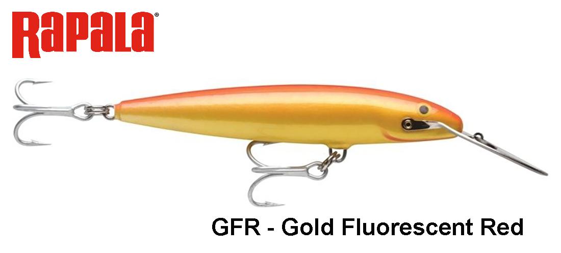 Vobleris Rapala Countdown Magnum CDMAG GFR Gold Fluorescent Red 14 cm