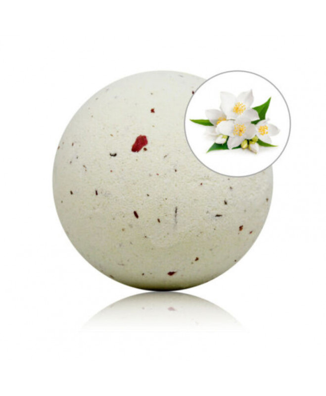 TALOKA - JASMINE SCENTED BATH BOMB WITH ROSE PETALS