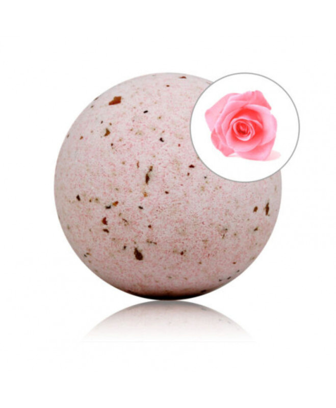 TALOKA - ROSES SCENTED BATH BOMB WITH ROSE PETALS