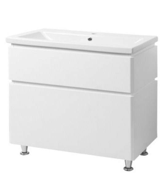 Spintelės ir praustuvo komplektas LION TNB-2D 80 cm