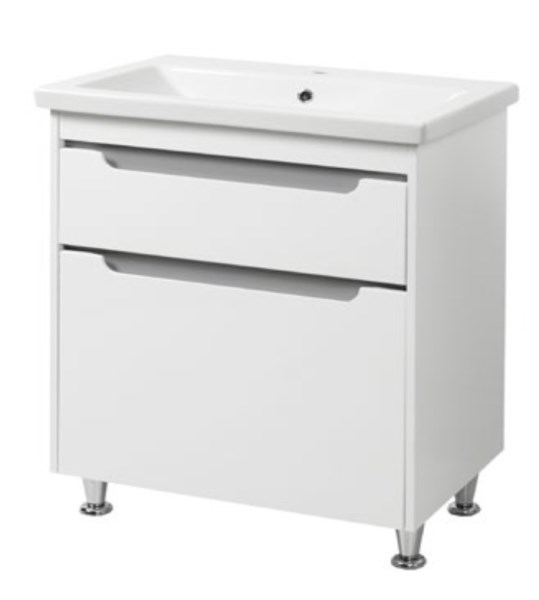 Komplektas spintelės ir praustuvo VALENCIA GREY TNB-2D70cm