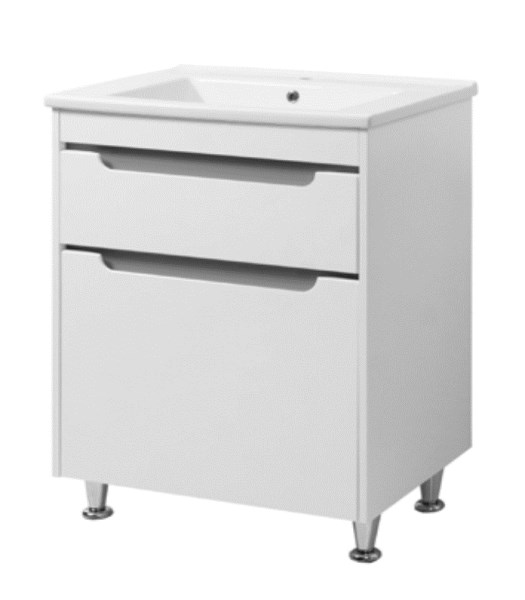 Komplektas spintelės ir praustuvo VALENCIA GREY TNB-2D85cm