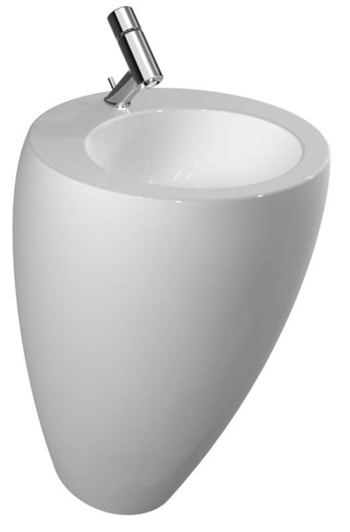 IL BAGNO ALESSI ONE Praustuvas 52 x 53 cm, be angos maišytuvui, su neuždaromu dugno vožtuvu 8.9543.9