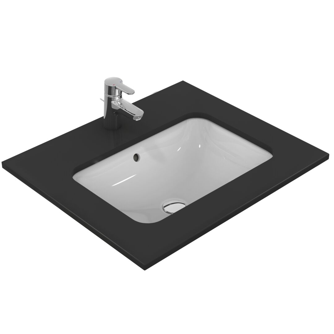 Įmontuojamas praustuvas Ideal Standard Connect, Rectangular, po stalviršiu, 58x41 cm