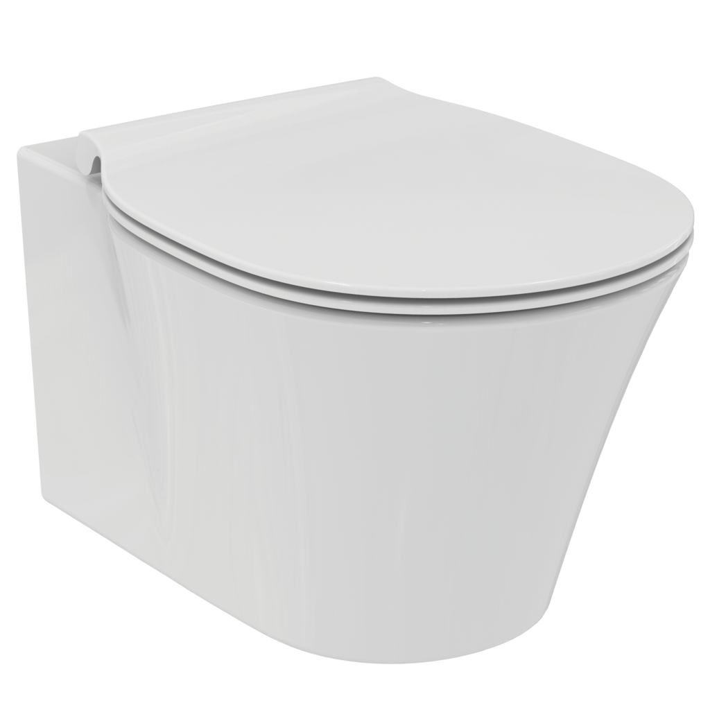 WC pakabinamas Ideal Standard Connect, Air Aquablade, su paslėptais tvirtinimais ir soft-close dangčiu