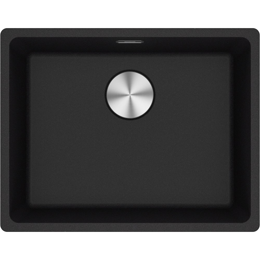 Po stalviršiu montuojama granitinė plautuvė Franke Maris, MRG 110-52, Onyx, rankinis ventilis