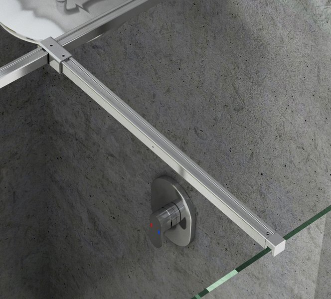 W SET-Uni T connection prie Walk-In Double Wall | W SET-Uni T connection (bright alu)