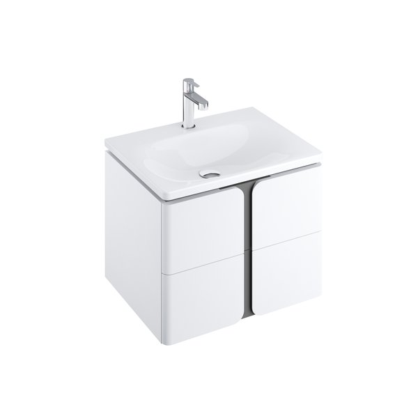 Spintelė po praustuvu SD Balance 600 | SD Balance 600 balta/grafito