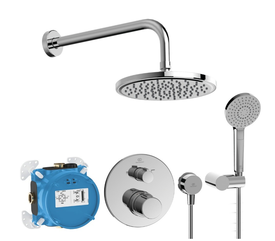 Potinkinis termostatinis dušo komplektas Ideal Standard Ceratherm Chromas