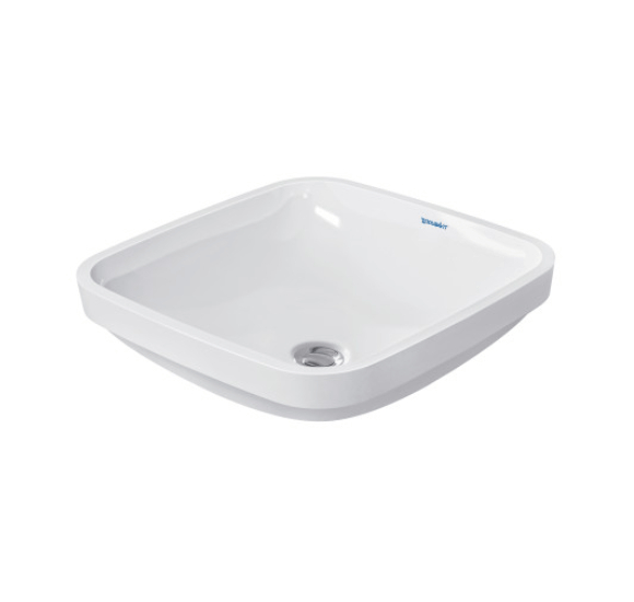 Duravit DuraStyle po stalviršiu montuojamas praustuvas 400x400mm : Spalva - Balta blizgi