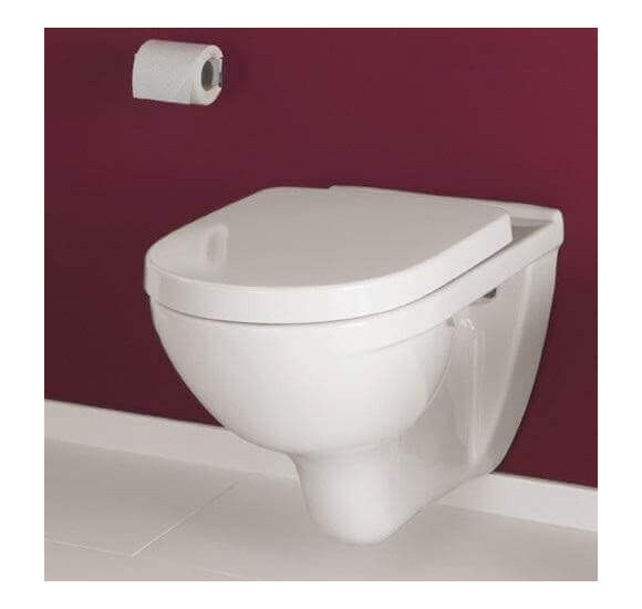 Pakabinamas klozetas Villeroy-Boch O.Novo Rimless su "soft close" dangčiu