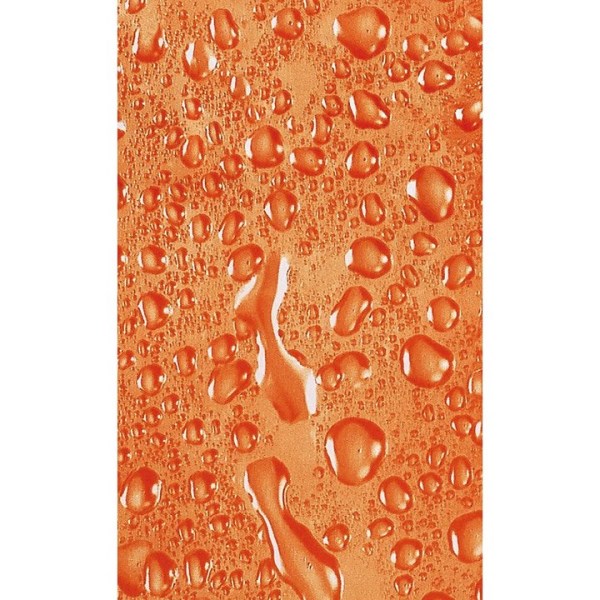 Užuolaida voniai WATER 180 x 200 cm Duschy orandžinės spalvos