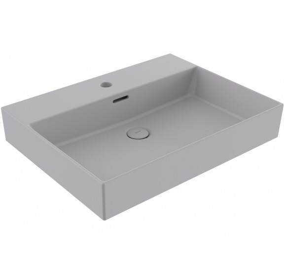 Bocchi Milano pakabinamas/pastatomas praustuvas 605x465mm, pilkos matinės spalvos : Spalva - Pilka matinė