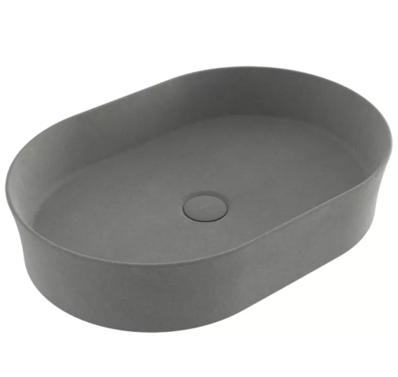 Bocchi Sottile Pastatomas praustuvas, 55x38cm betono matinės spalvos : Spalva - Betono matinė