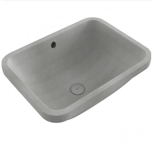 Bocchi Scala Arch 550x410 po stalviršiu montuojamas praustuvas, betono matinės spalvos : Spalva - Betono matinė