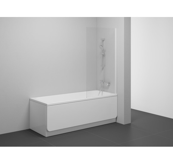 Ravak Vonios sienelė NVS1, 80x140cm (pasirenkama profilio spalva) : Spalva - Juodos spalvos profiliai