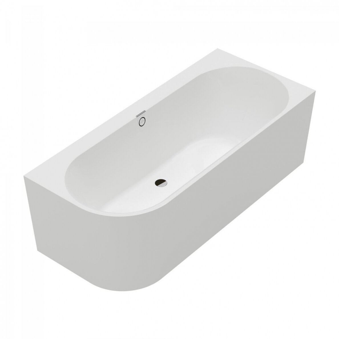 Villeroy&Boch vonia Oberon 2.1 180x80cm su panele ir sifonu, kairinė