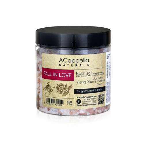Acappella Naturals Bath Salt Vonios druska, Sužadinanti