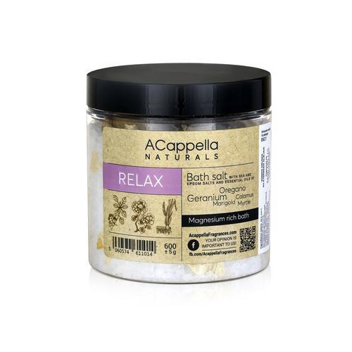Acappella Naturals Bath Salt Vonios druska, Atpalaiduojanti