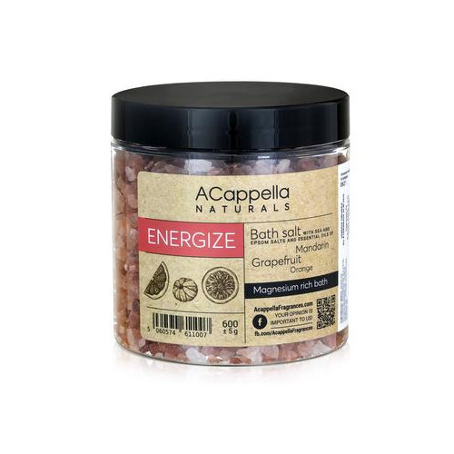 Acappella Naturals Bath Salt Vonios druska, Energizuojanti