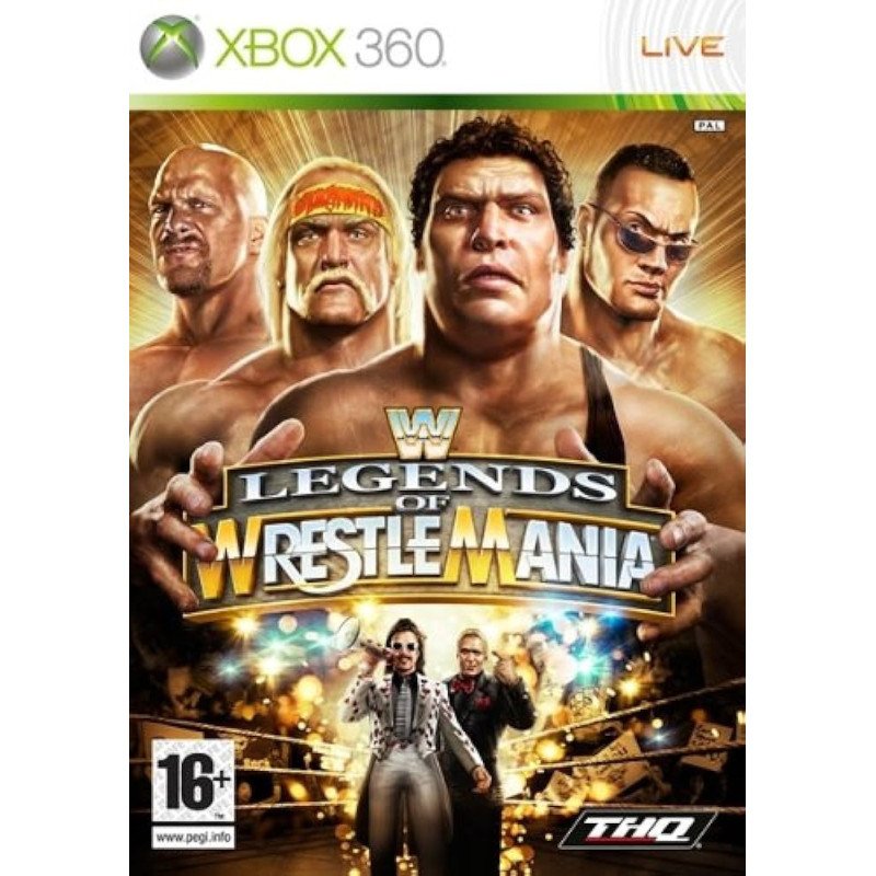 WWE LEGENDS OF WRESTLE MANIA XBOX 360 naudotas