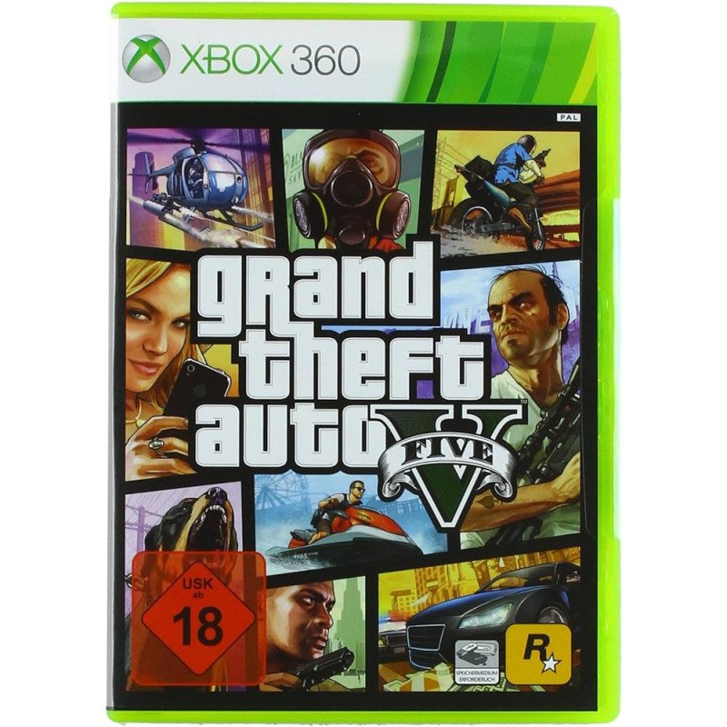 GRAND THEFT AUTO V GTA 5 XBOX 360  naudotas