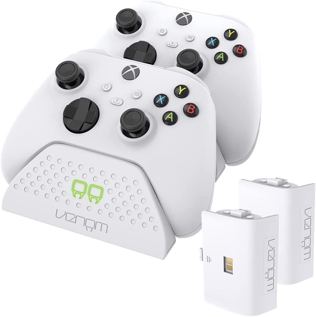 Venom Pakrovimo stotelė su akumuliatoriais Xbox One / Xbox Series pulteliams 2 vnt.