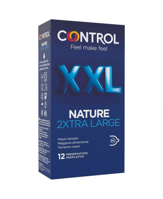 CONTROL NATURE 2XTRA LARGE XXL CONDOMS 12 UNITS