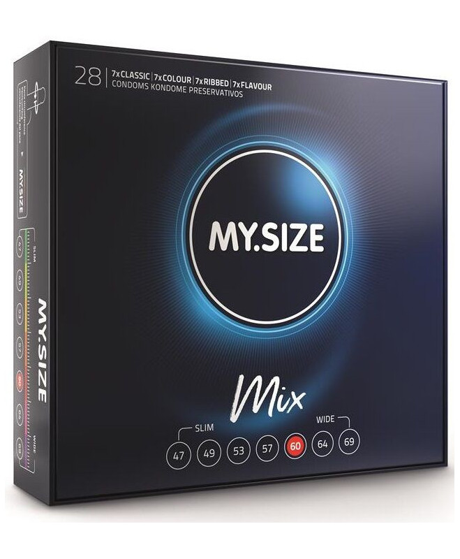 MY SIZE MIX CONDOMS 60 MM 28 UNITS