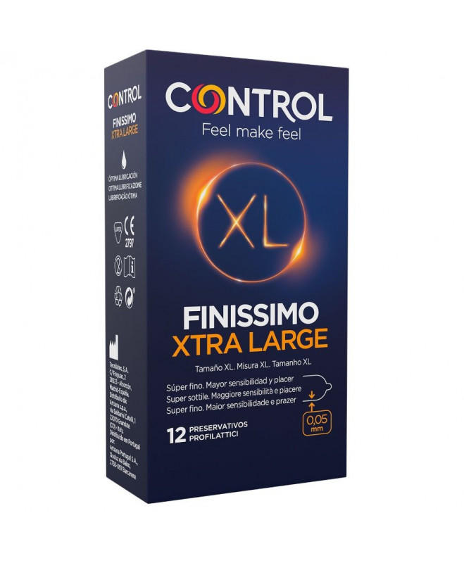 CONTROL FINISSIMO XL CONDOMS 12 UNITS