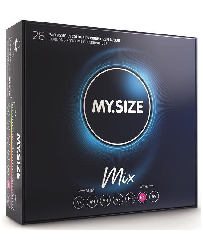 MY SIZE MIX CONDOMS 64 MM 28 UNITS