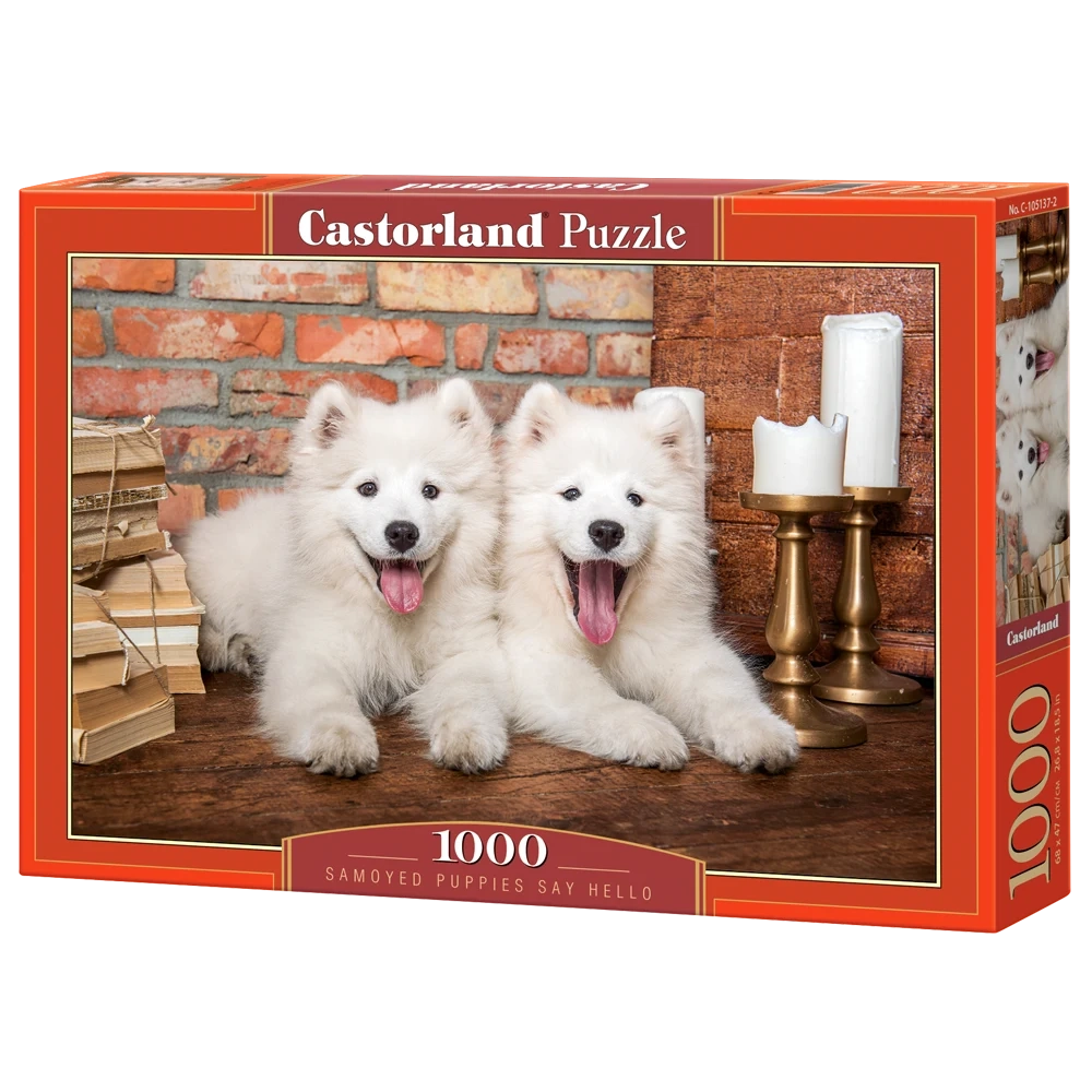 Castorland dėlionė Samoyed Puppies Say Hello 1000 det.