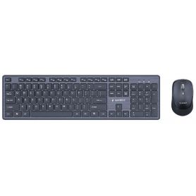 KEYBOARD &#43;MOUSE WRL ENG/ DESKTOP BK KBS-WCH-04 GEMBIRD