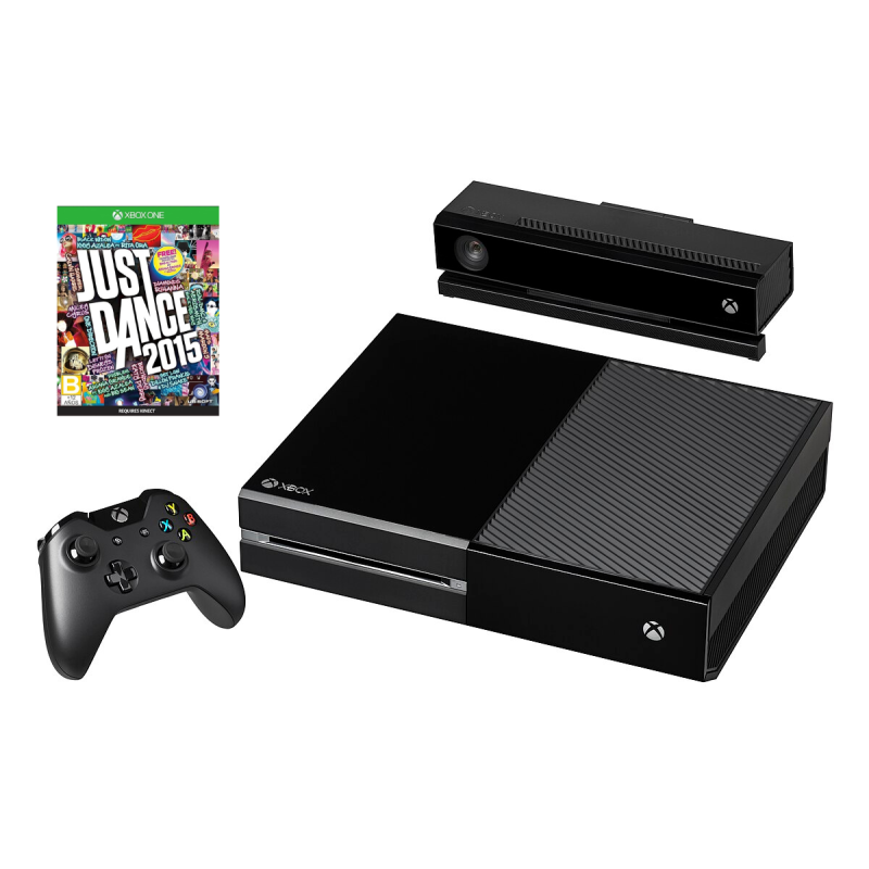 Žaidimų Konsolė Xbox One 500GB, juodos spalvos + Kinect judesio kamera + Just Dance 2015