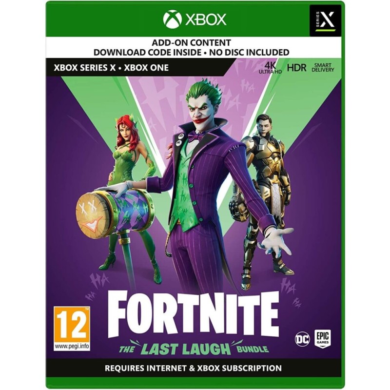 Fortnite The Last Laugh Bundle XBOX Series X/S / XBOX ONE. Be žaidimo. Kodas tik žaidimo priedams.