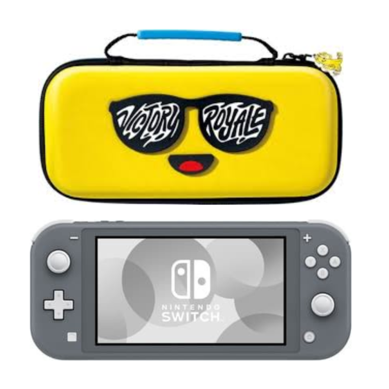 Žaidimų konsolė Nintendo Switch Lite grey, 32GB + Fortnite dėklas