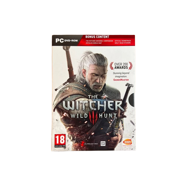 The Witcher III 3 Wild Hunt Empty PC žaidimo kartoninė dėžutė Carton Cover Box (Be žaidimo)