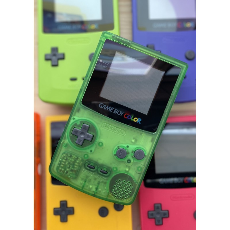 Nintendo Game Boy Color konsolė, Transparent Green (Būklė - puiki)